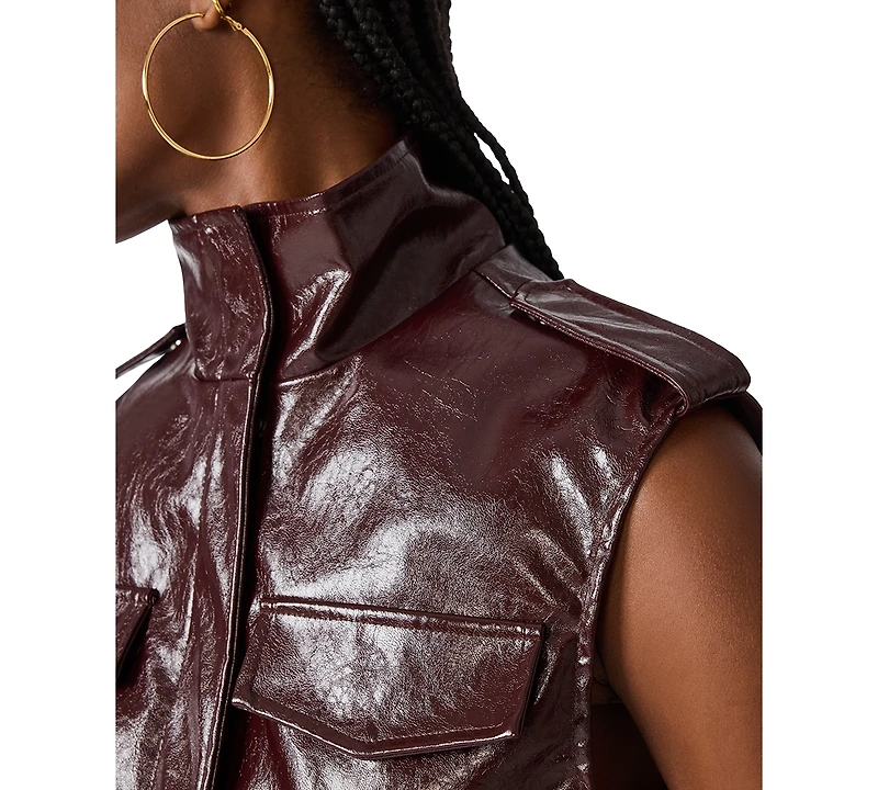 Steve Madden Women's Luxie Faux Leather Vest