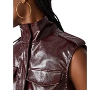 Steve Madden Women's Luxie Faux Leather Vest