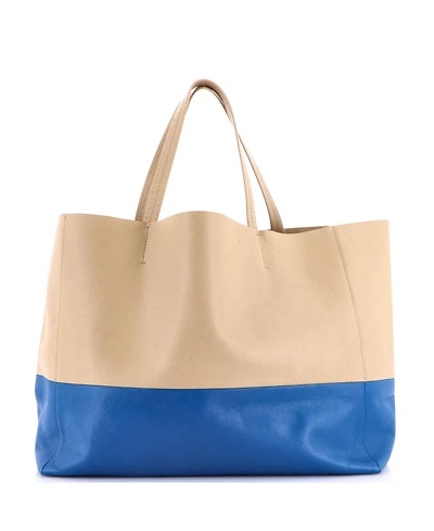 Pre-Owned Celine Large Horizontal Bi-Cabas Tote Leather