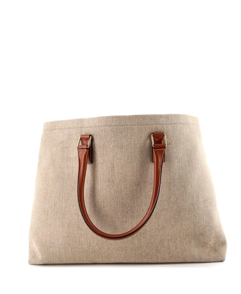 Pre-Owned Celine St. Tropez Horizontal Cabas Tote Canvas with Leather