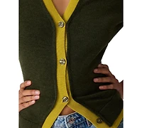 Steve Madden Women's Arwen Button-Front Cardigan Sweater