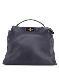 Pre-Owned Fendi Large Peekaboo Bag Rigid Leather