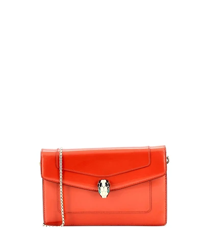 Pre-Owned Bvlgari Serpenti Forever Wallet on Chain Patent