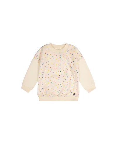 Deux par Toddler Girls (2T - 5T) Bi-Material Sweater