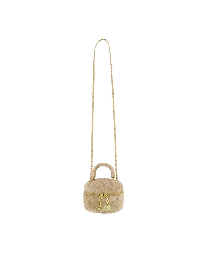 Deux par Deux Little and Big Girl Faux Fur Small Bag