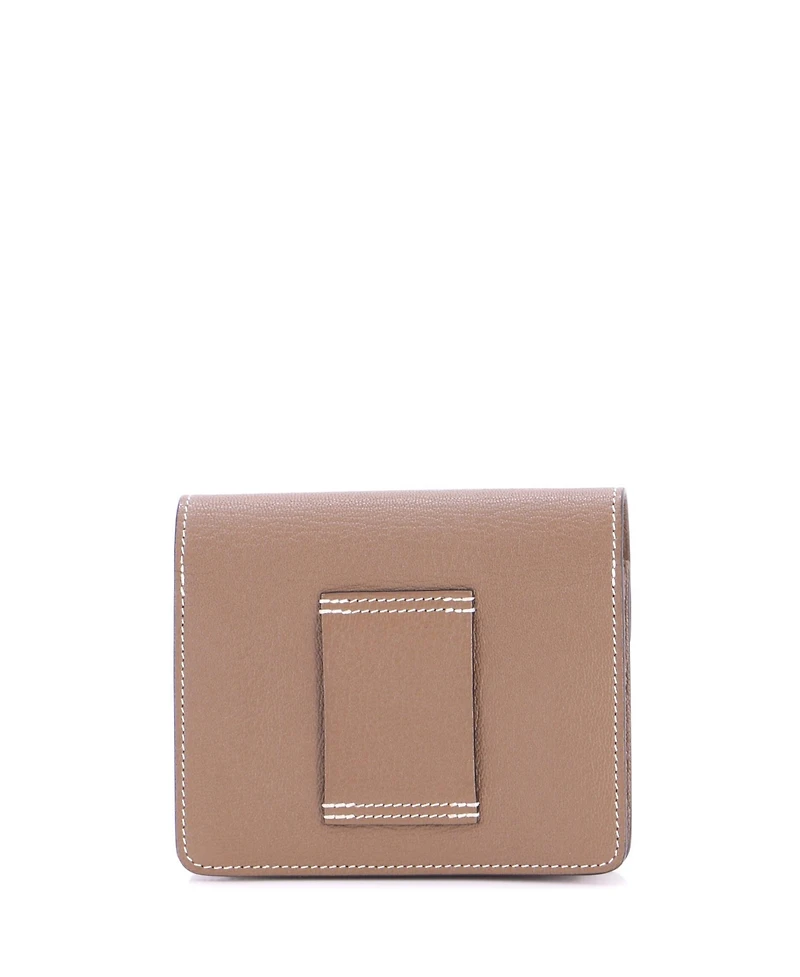 Pre-Owned HERMES Roulis Slim Wallet Chevre Mysore