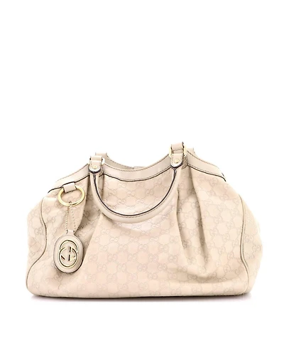 Pre-Owned Gucci Medium Sukey Tote Guccissima Leather