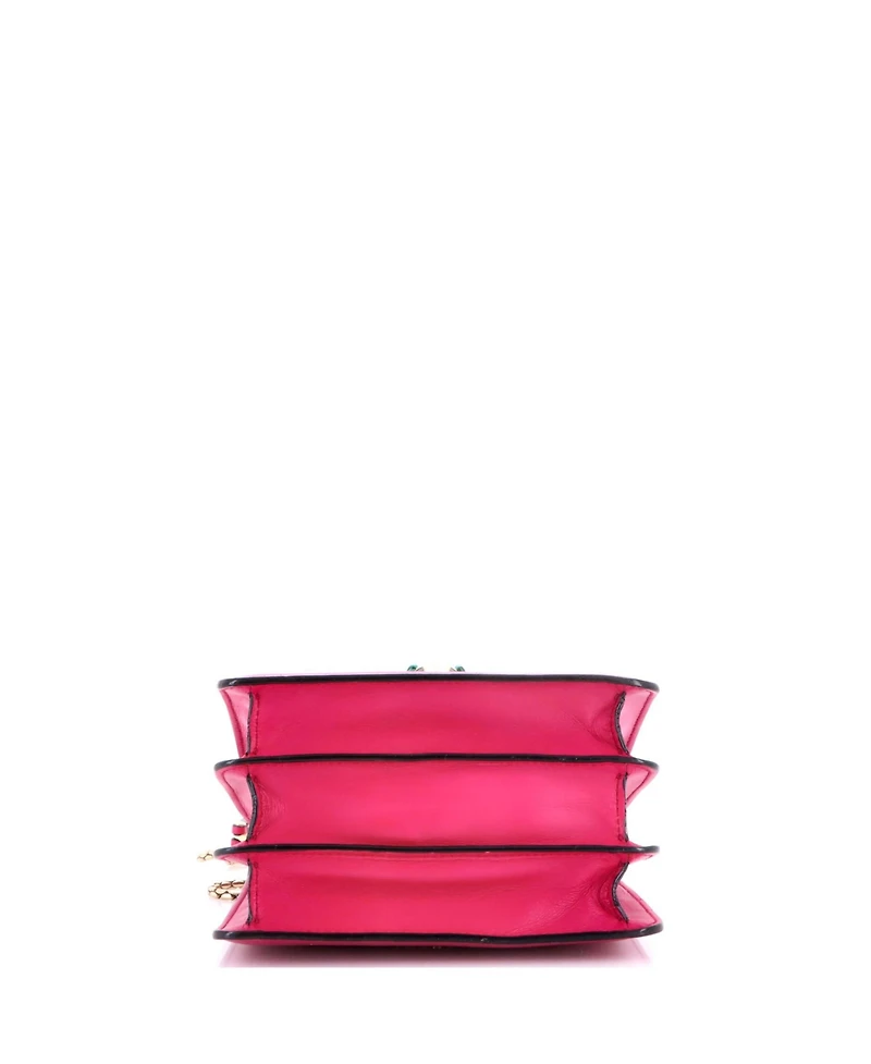 Pre-Owned Bvlgari Medium Serpenti Forever Top Handle Bag Leather