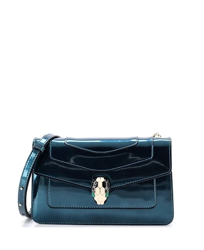 Pre-Owned Bvlgari Small Serpenti Forever Shoulder Bag Patent