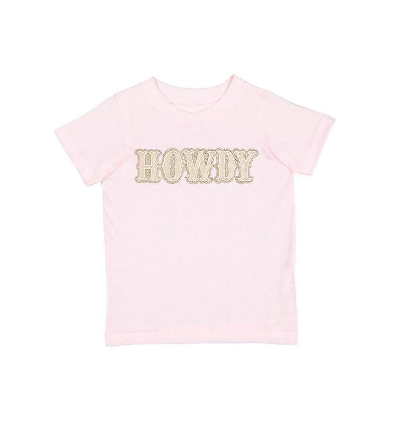 Sweet Wink Little Girls 5-8 Howdy Patch Western Short Sleeve T-Shirt