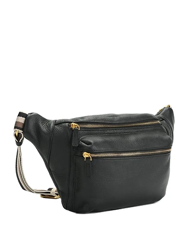 Susu Cleo Leather Fanny Pack Crossbody Sling Bag Chest Belt Purse