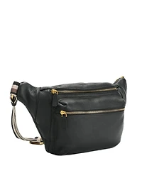 Susu Cleo Leather Fanny Pack Crossbody Sling Bag Chest Belt Purse