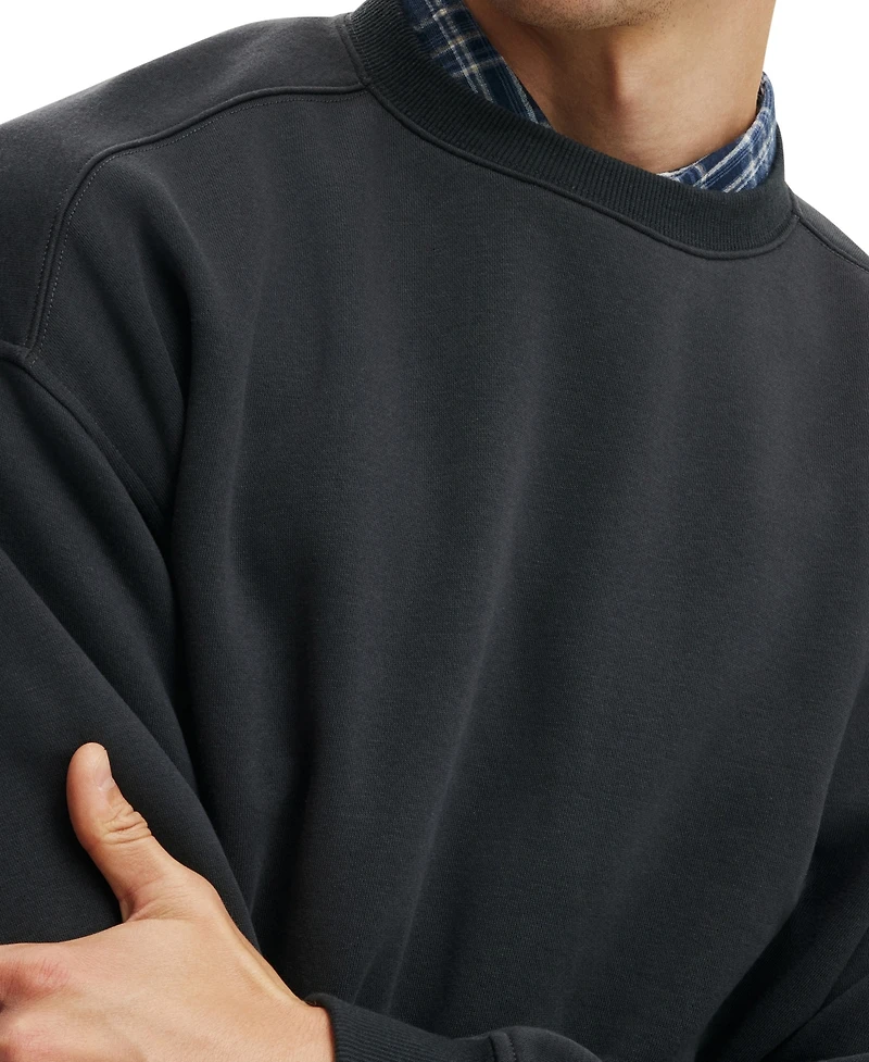 Cotton On Men's Box-Fit Crewneck Sweater