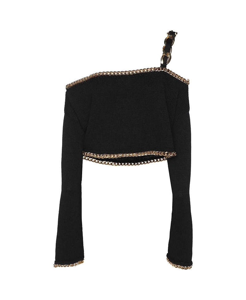 Pre-Owned Balmain Women's Rib Knit Top
