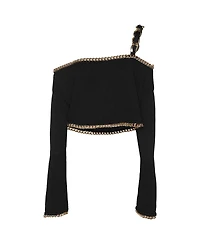 Pre-Owned Balmain Women's Rib Knit Top