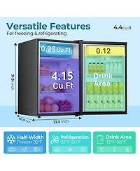Cowsar 4.4 Cu.Ft Mini Fridge with Water Dispenser