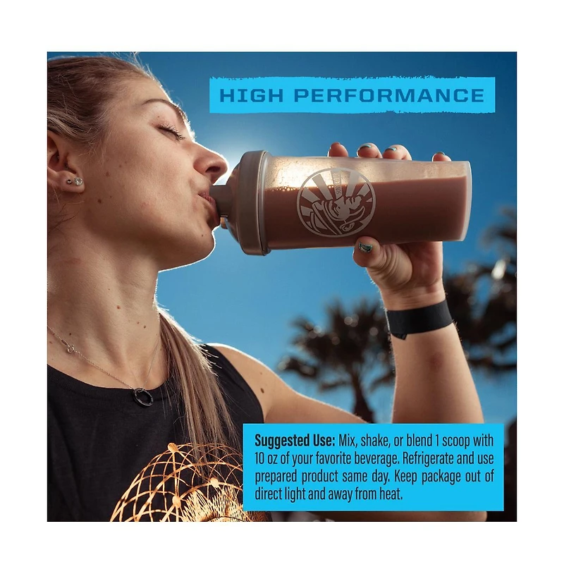 Natural Warrior Blend Protein + Greens Powder, Plant-Based Protein, Chocolate, Sunwarrior, 750gm