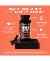 NeuroIgnite Capsules + St. John's Wort, Brain Support & Memory Supplement, Havasu Nutrition, 60ct