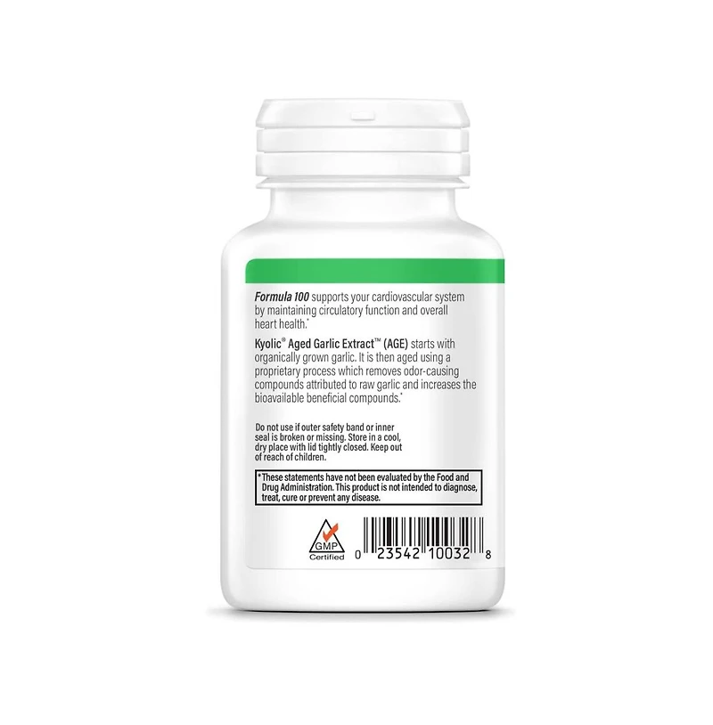 Kyolic Aged Garlic Extract Formula 100, Cardiovascular