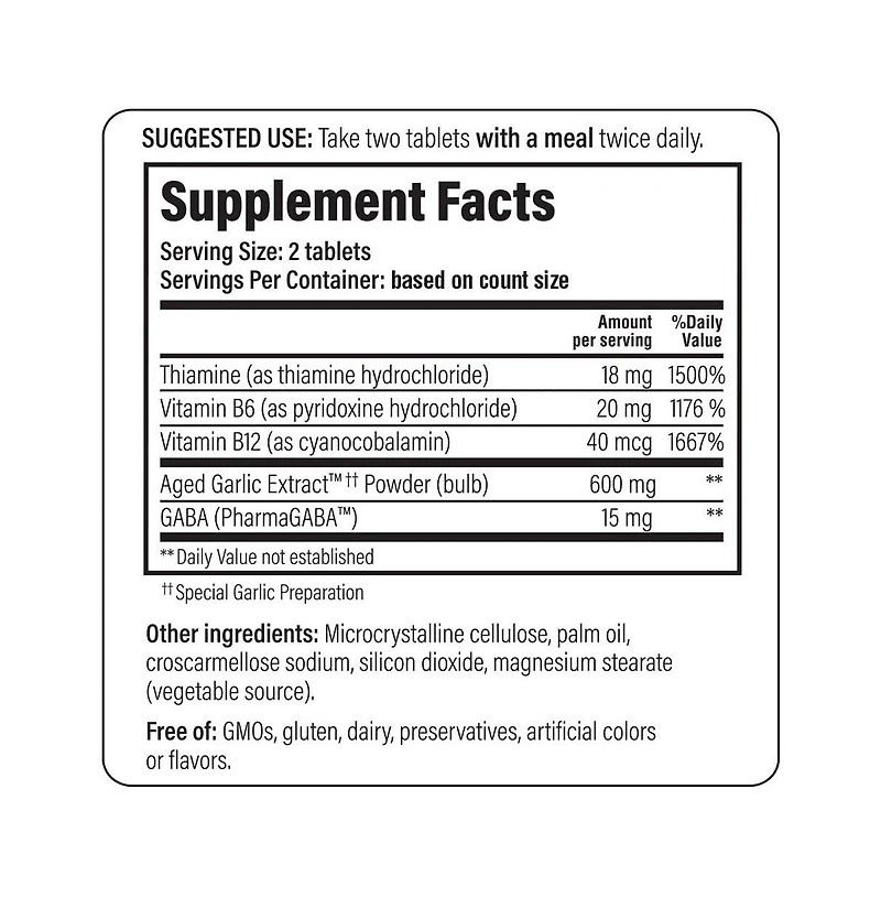 Kyolic Aged Garlic Extract Formula 101, Stress and Fatigue Relief