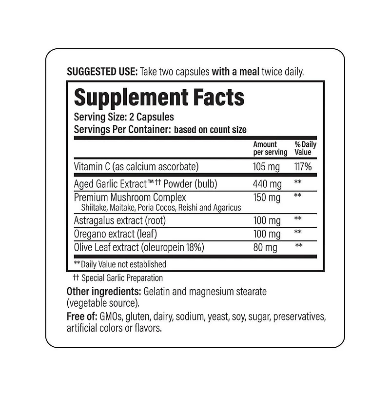 Kyolic Aged Garlic Extract Formula 103, Immune Support