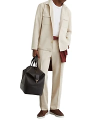 Reiss Men's Peshi Twin-Pocket Button-Through Overshirt