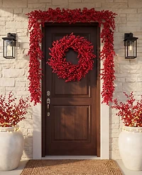 Glitzhome 6-Ft. Christmas Full Berry Garland