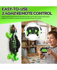 Contixo Wall Climbing Rc Gecko with Glow-in-the-Dark Design, Led Eyes and Remote Control, Crawls on Floors, Walls, Ceilings and Glass, for Ages 3+