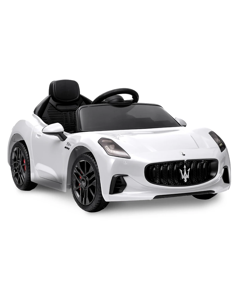 homfan 12V Licensed Maserati Ride On Car, Remote Control, Led Light, Spring Suspension, Double Doors