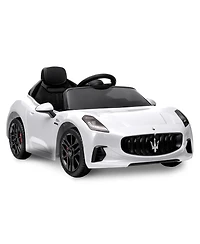 homfan 12V Licensed Maserati Ride On Car, Remote Control, Led Light, Spring Suspension, Double Doors