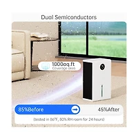 Topteng Dehumidifier with 120oz Tank – Covers 1,000 sq ft, Auto Shut Off & Touch Screen