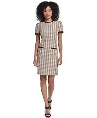 Karl Lagerfeld Paris Women's Crewneck Midi Dress