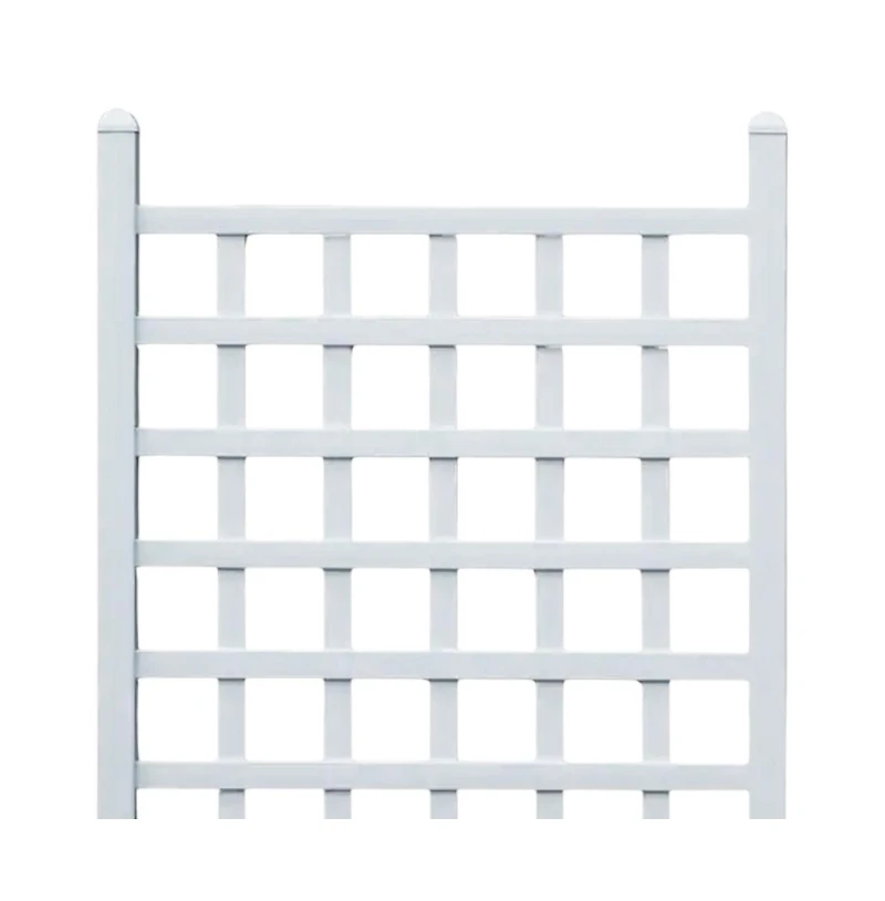 Vinyl Garden Trellis with Classic Lattice Design for Climbing Plants and Outdoor Decor