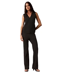 Calvin Klein Women's V-Neck Banded Shell Top