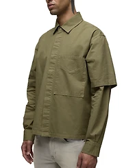 Hudson Jeans Men's Our Rex Layered Martini Classic Collar Shirt