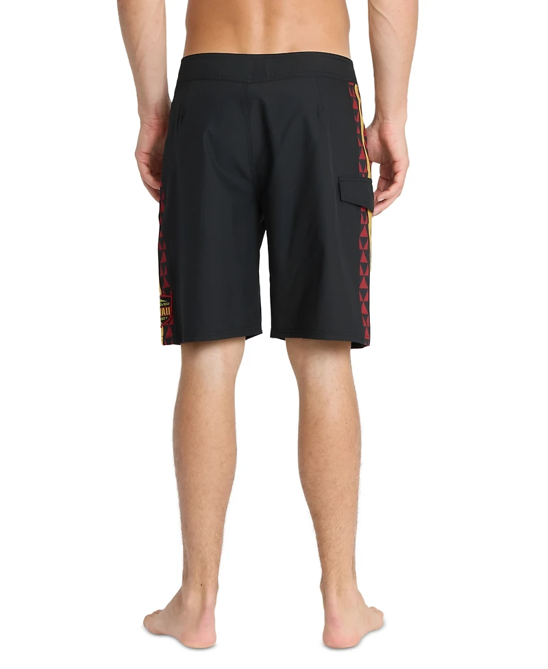 Quiksilver Men's Surfsilk 4-Way Stretch Hawaii Graphic Board Shorts