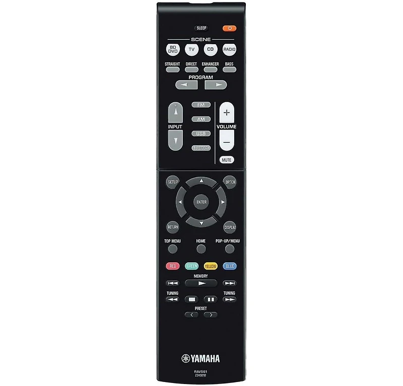 Yamaha Rx-V385BL 5.1 Channel Av Receiver with Ypao Automatic Room Calibration