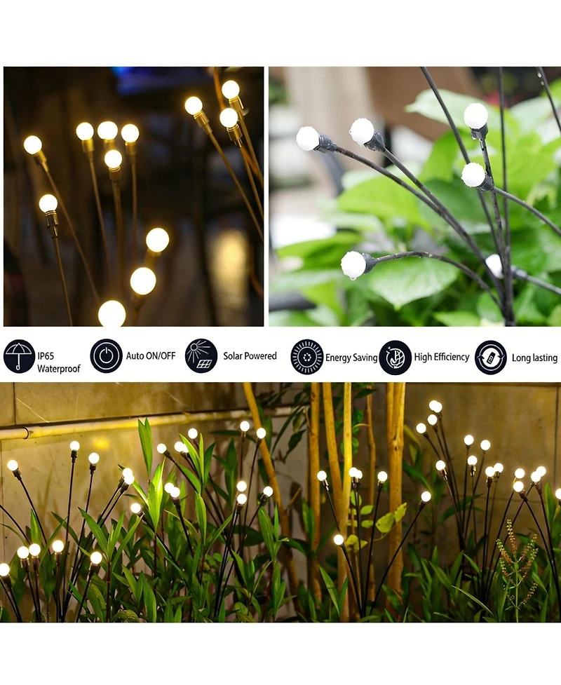 Cowin Solar Lights Outdoor(4 Pack,40 LEDs), Solar Garden Lights, Outdoor Decorations, Unique Gifts