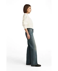 Mavi Jeans Women's Taylor High Rise Straight Leg Mid Used Gold Premium