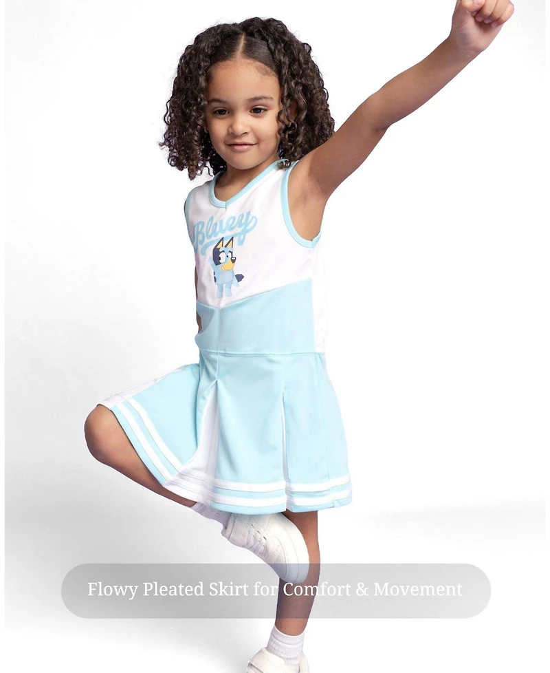 Bluey Toddler Girl's (2T-4T) Sleeveless Cheerleader Dress