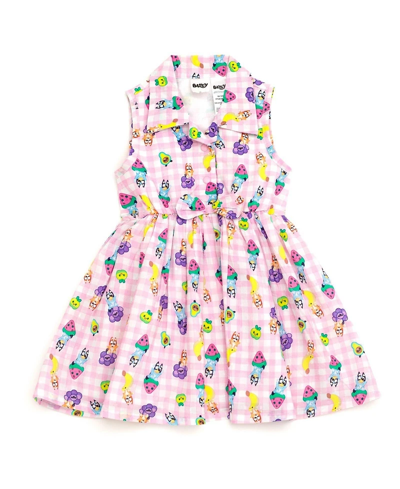 Bluey Toddler Girls (2T-4T) Sleeveless Flare Dress