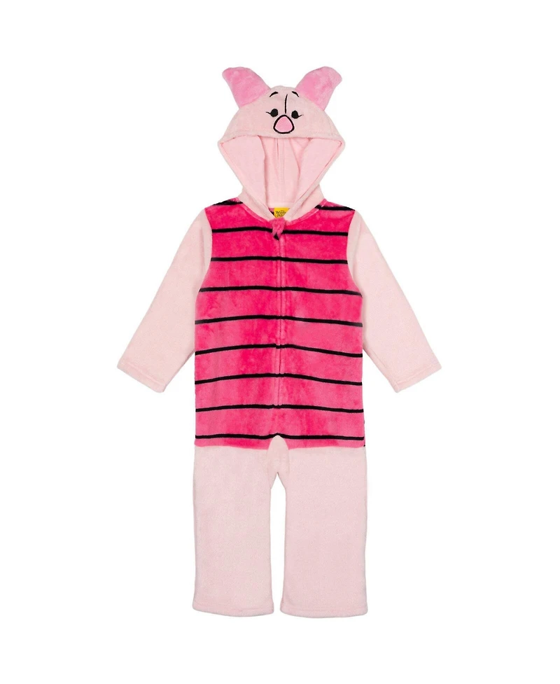 Winnie the Pooh Toddler Boys Disney Tigger Eeyore Fleece Zip Up Coverall Newborn to