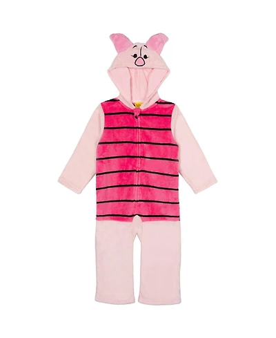 Winnie the Pooh Toddler Boys Disney Tigger Eeyore Fleece Zip Up Coverall Newborn to