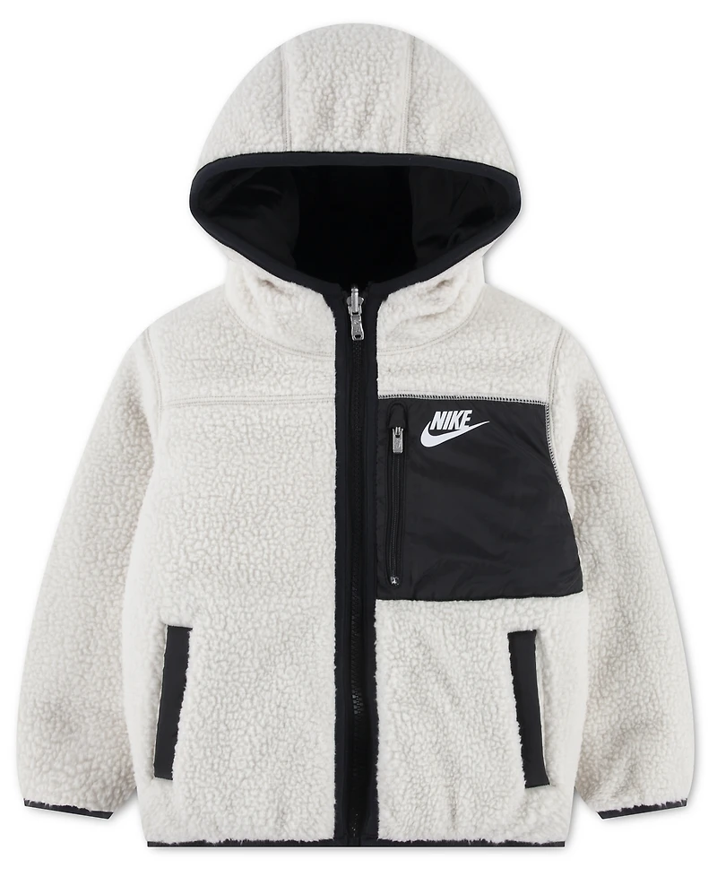 Nike Toddler Boys Reversible Faux-Sherpa Jacket