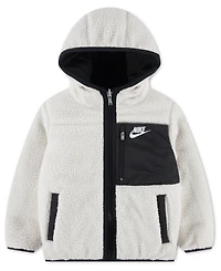 Nike Toddler Boys Reversible Faux-Sherpa Jacket