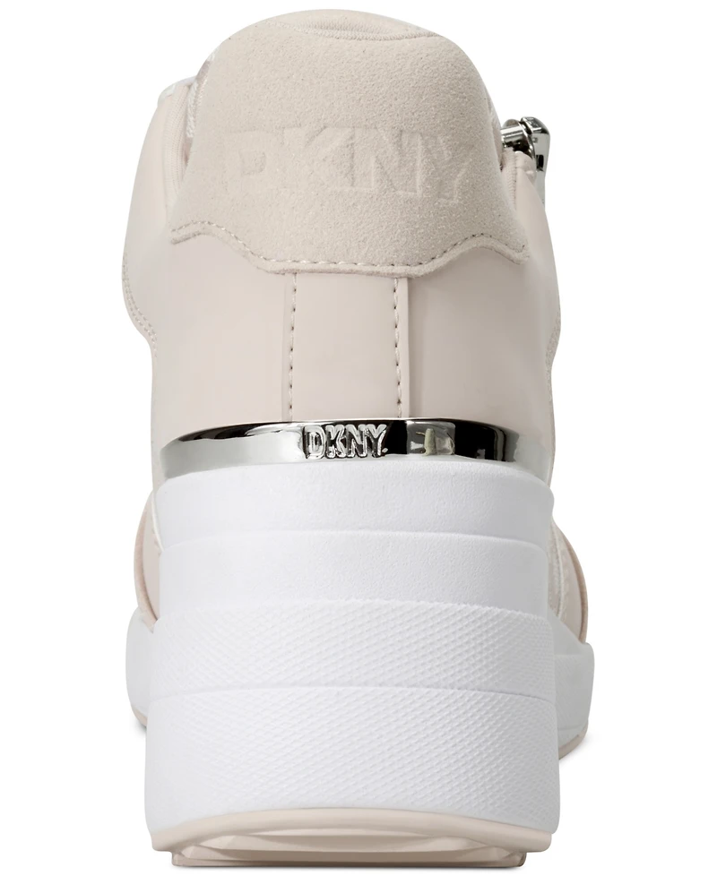 Dkny Women's Kalina Lace-Up Wedge Sneakers