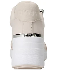 Dkny Women's Kalina Lace-Up Wedge Sneakers