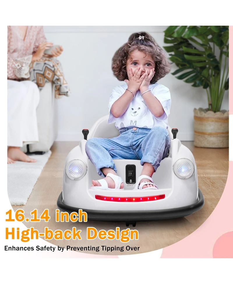 homfan 12V Electric Ride-On Bumper Car for Kids