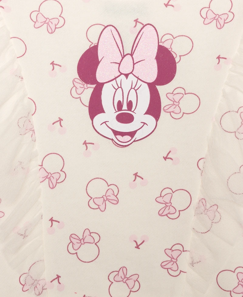 Disney Girls' 2T-6X Minnie Mouse Cherry Top and Skirt, 2-Piece Set