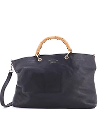 Pre-Owned Gucci Large Bamboo Shopper Tote Leather